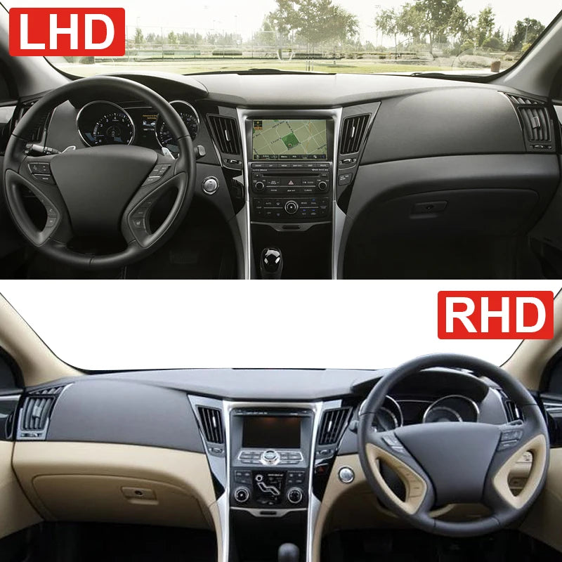 Hyundai Sonata YF i45 2010-2014 Dashboard Cover – Anti-UV Sun Shade Mat, Non-Slip, Interior Protection Carpet
