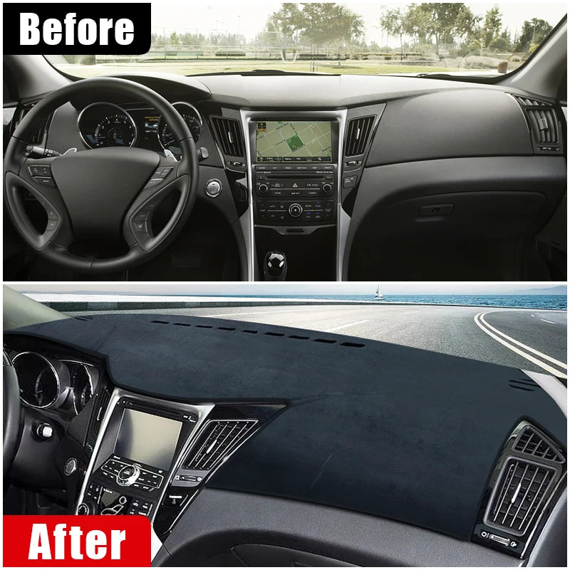 Hyundai Sonata YF i45 2010-2014 Dashboard Cover – Anti-UV Sun Shade Mat, Non-Slip, Interior Protection Carpet