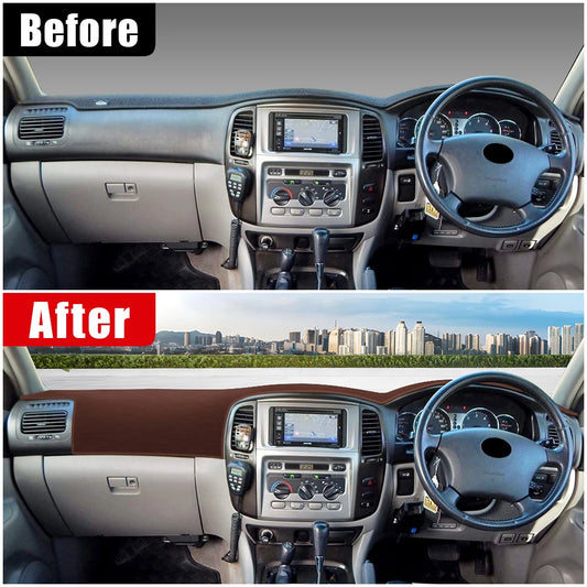 Dashboard Cover for Toyota Land Cruiser 100 LC100 1998–2007 – Anti-UV Sun Shade Mat, Non-Slip Carpet, Interior Protection Pad