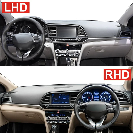 Dashboard Cover for Hyundai Elantra AD 2016–2020 – Anti-UV Sun Shade Mat, Non-Slip Interior Protector, Glare-Reducing Pad